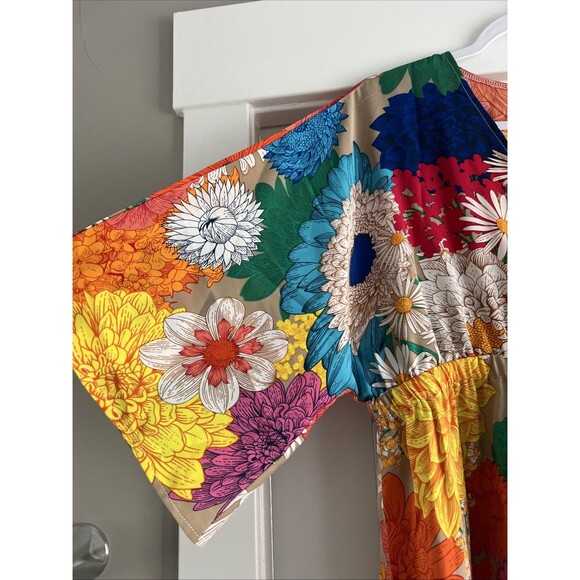 St. Frock Ava Dress Bright Floral XXL, Swim cover, Summer Dress - Picture 7 of 9